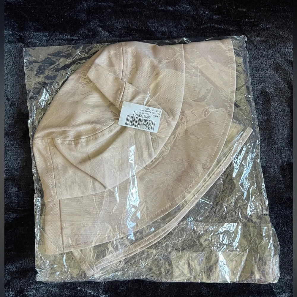 beige Removable Protective Bucket Hat by Lairies Anti-Fog Dustproof Sun Unisex